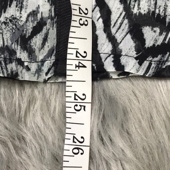 Kardashian Kollection button down blouse size XS Sheer black and white Top zebra - Picture 4 of 4